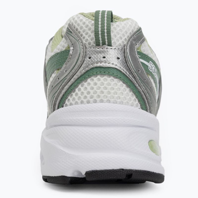 New Balance 530's silver metallic/mallard green shoes 6
