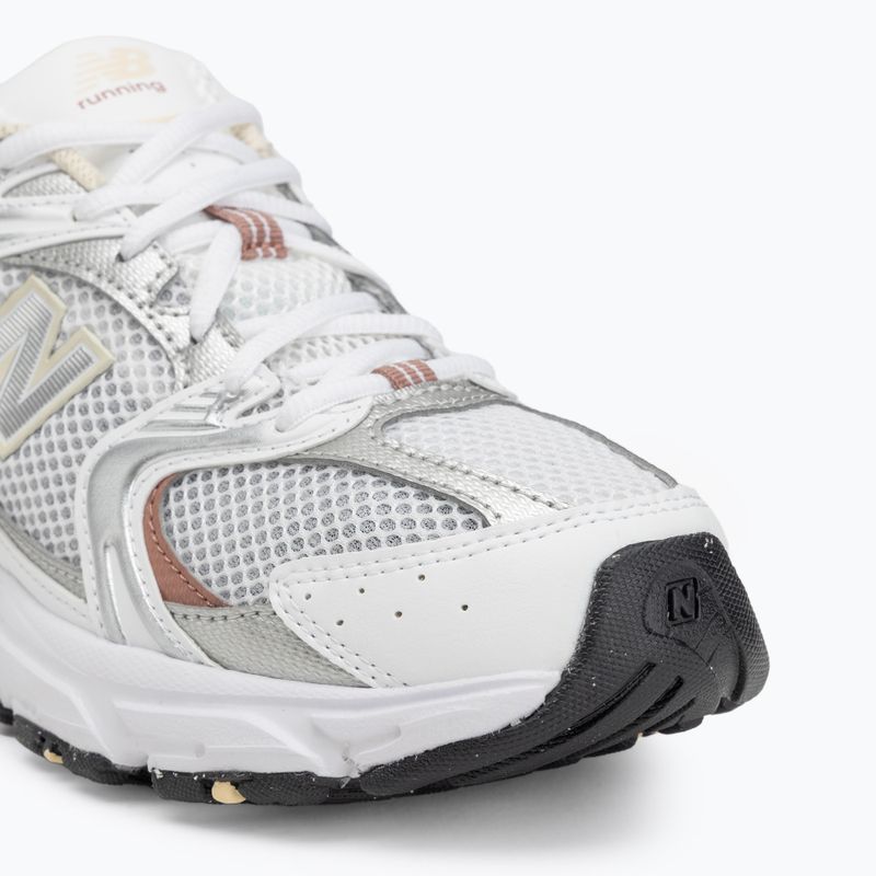 New Balance 530's white calcium shoes 7