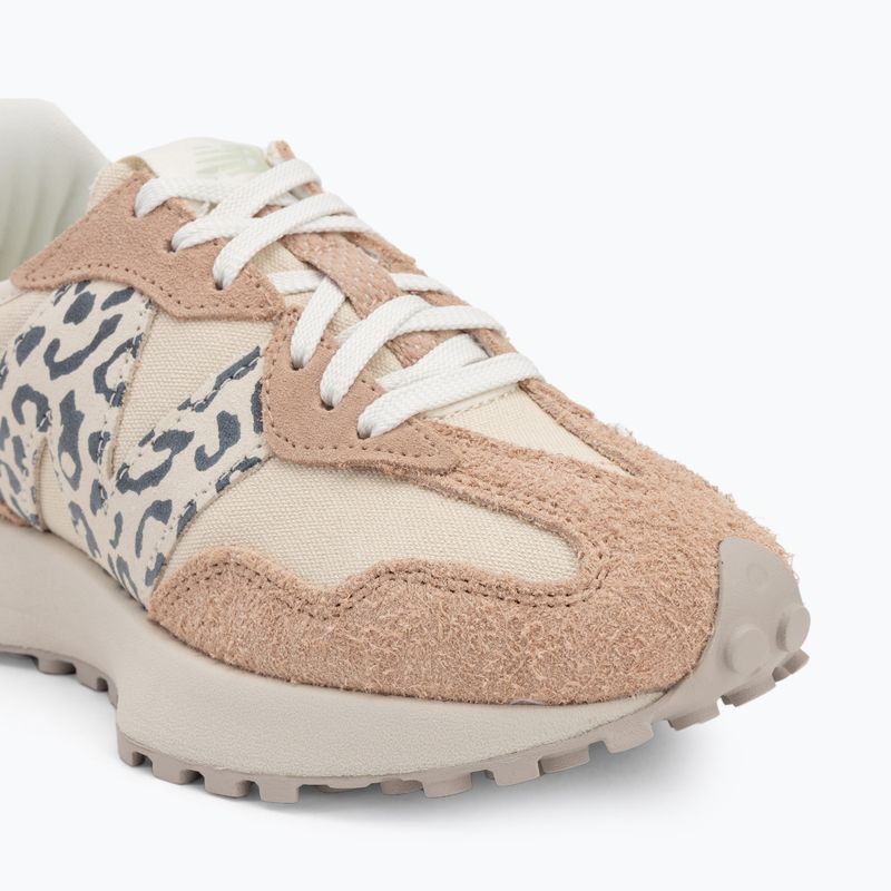 New Balance women's shoes 327's V1 flat taupe/linen leopard 7