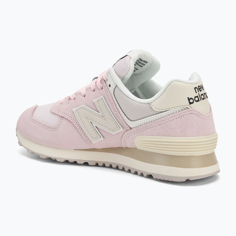 Women's shoes New Balance 574's V2 light pink/white 3
