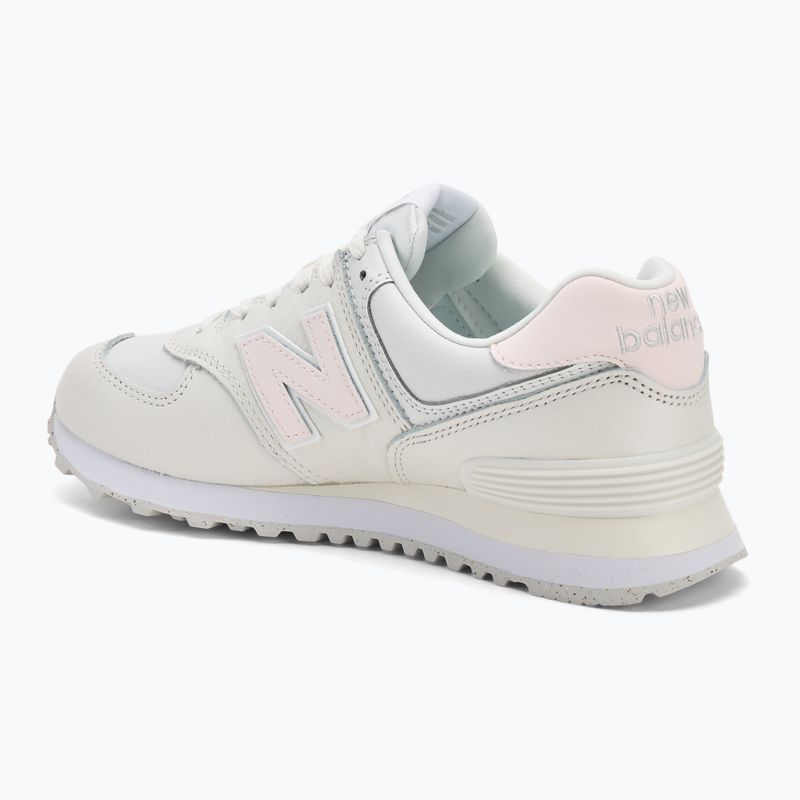 Women's shoes New Balance Classic 574's V2 white/light pink 3