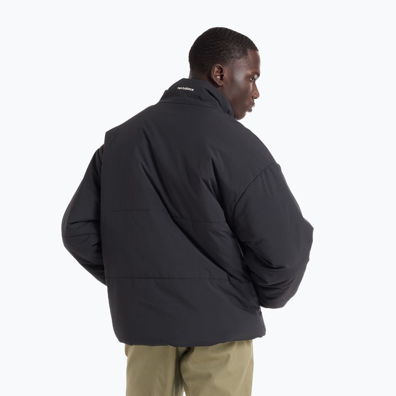 Men's insulated jacket New Balance Hoops Puffer black 2