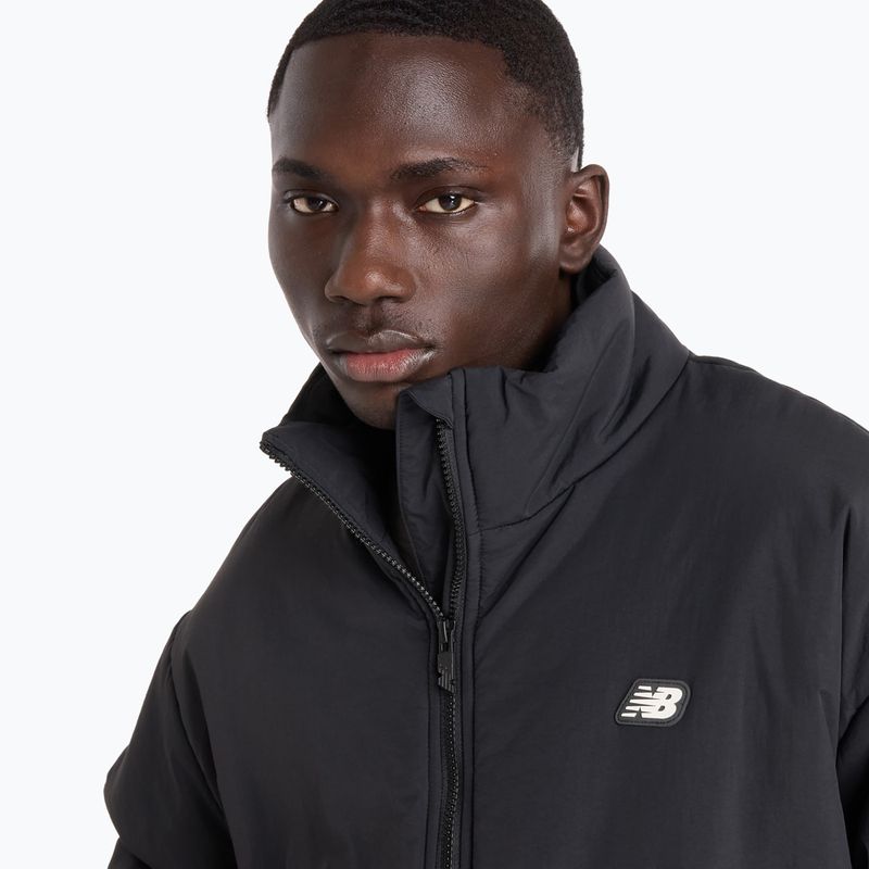 Men's insulated jacket New Balance Hoops Puffer black 4