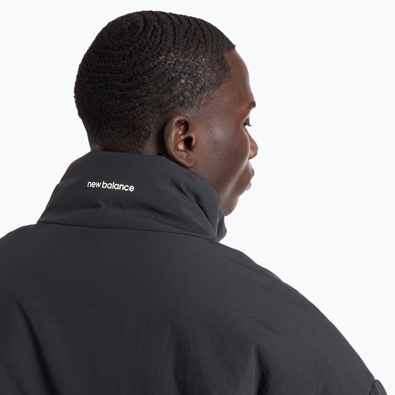 Men's insulated jacket New Balance Hoops Puffer black 5