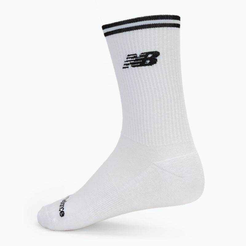 New Balance Running Stripe Midcalf socks 2 pairs black/white 2