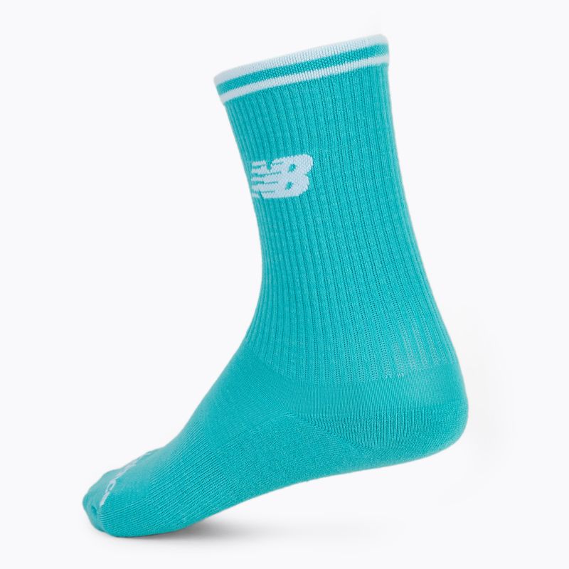 New Balance Running Stripe Midcalf socks 2 pairs blue/white 2