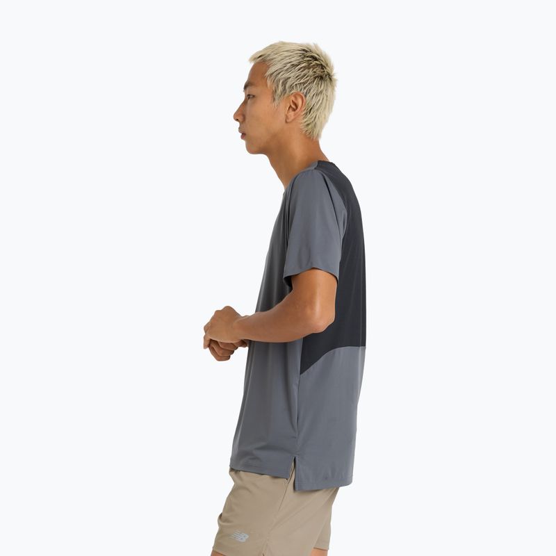 Men's New Balance Race Day graphite running shirt 3