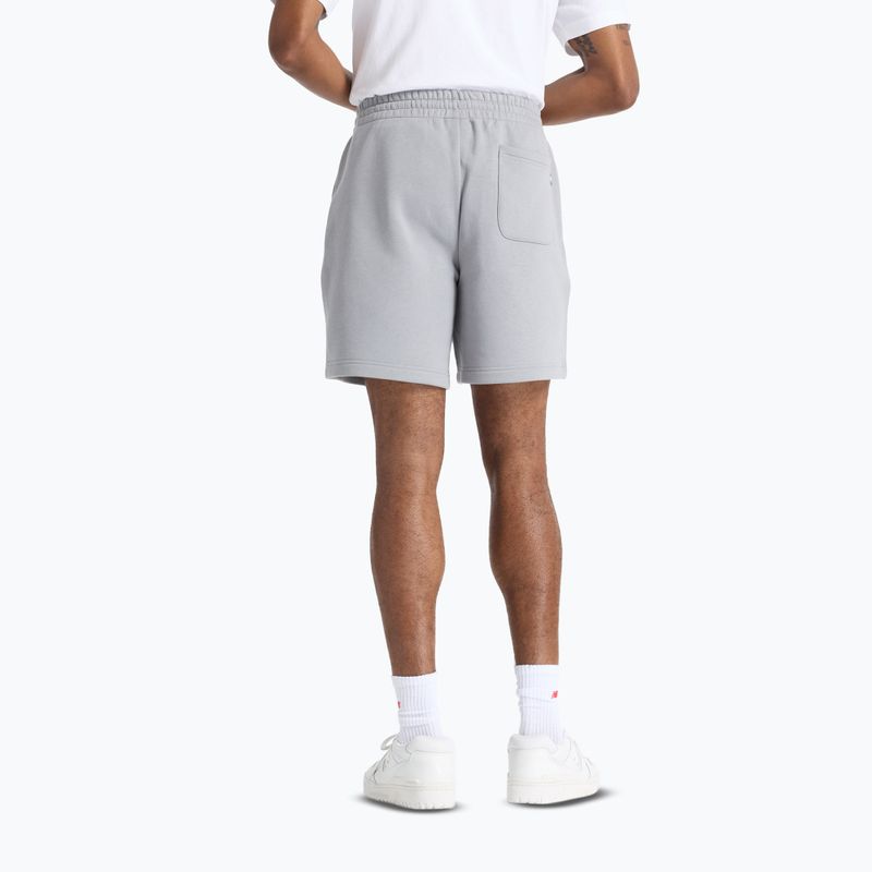 Men's New Balance Reimagined Fleece Graphic slategrey shorts 2