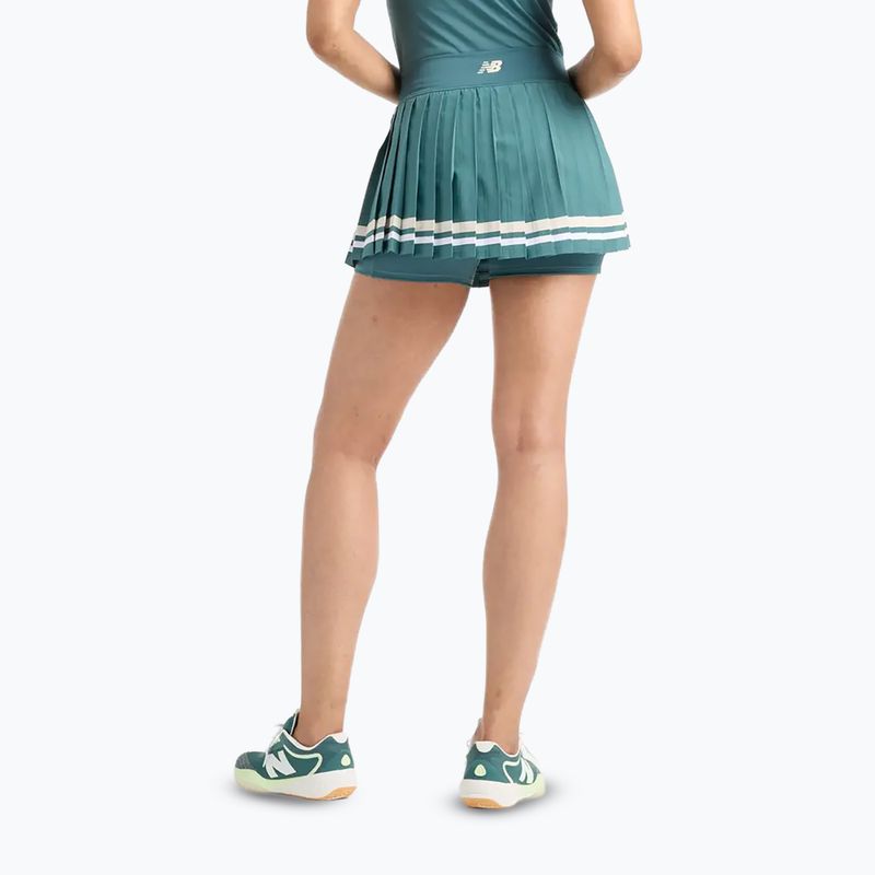 Women's tennis skirt New Balance Tournament Novelty W new spruce 3