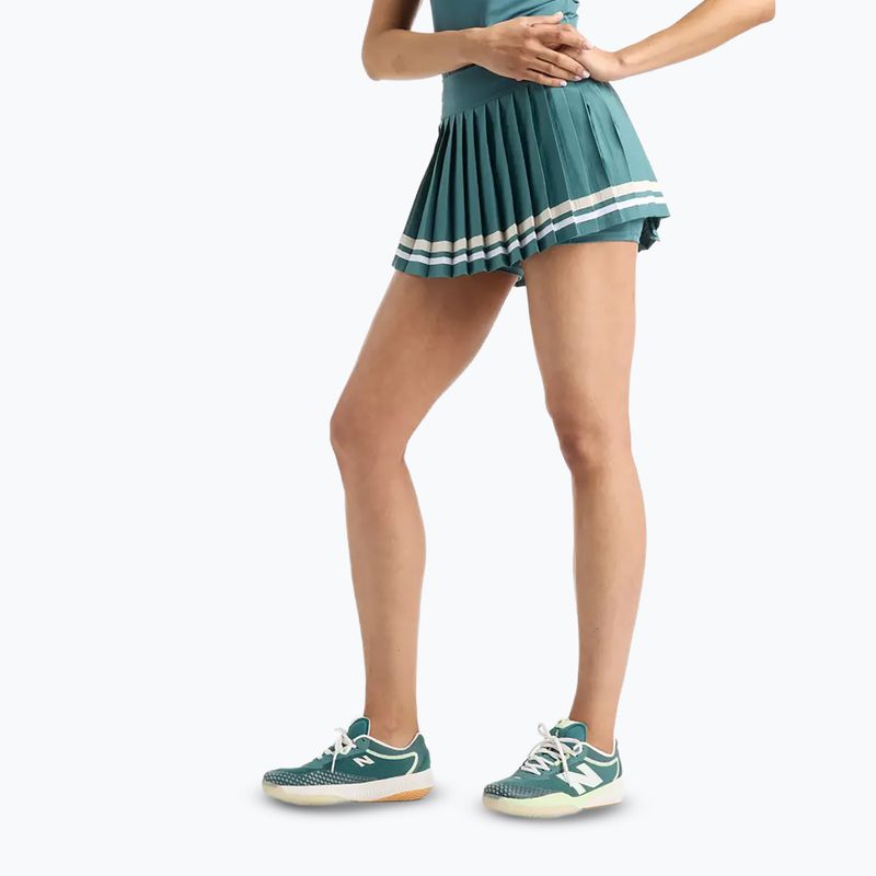 Women's tennis skirt New Balance Tournament Novelty W new spruce 5