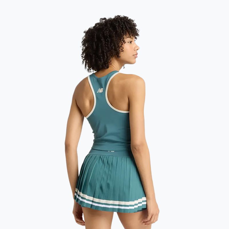 Women's tennis shirt New Balance Tournament Novelty Tank W new spruce 3