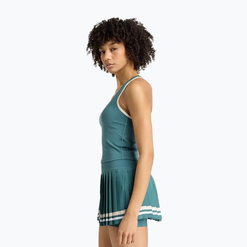 Women's tennis shirt New Balance Tournament Novelty Tank W new spruce 4