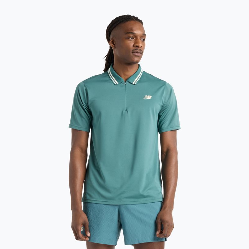 Men's New Balance Tournament Polo shirt new spruce