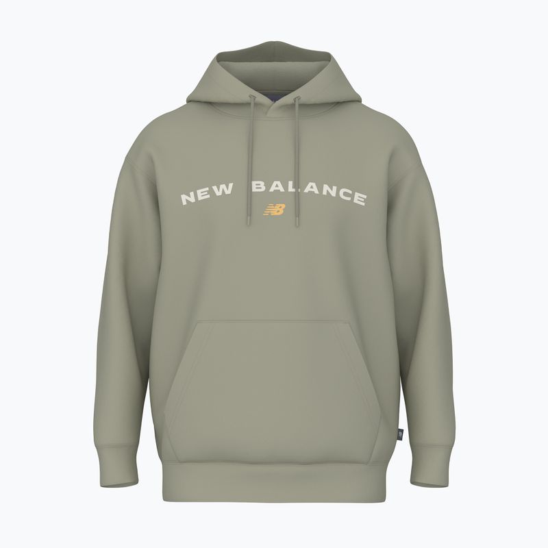 Men's New Balance Reimagine Fleece Hraphic Hoody olivine sweatshirt