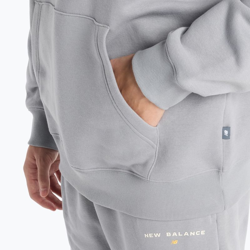 Men's New Balance Reimagine Fleece Hraphic Hoody slategrey sweatshirt 6