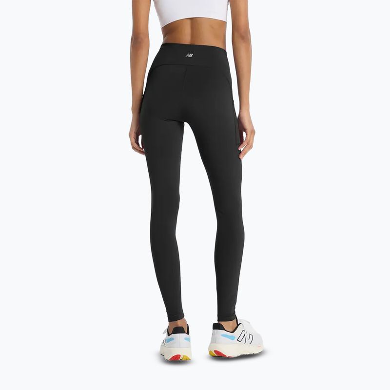 Women's running leggings New Balance Sleek Pocket High Rise black 2