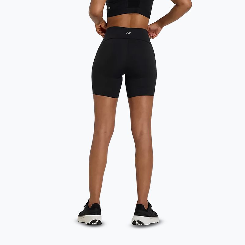 Women's New Balance Sleek Pocket High Rise running shorts black 2