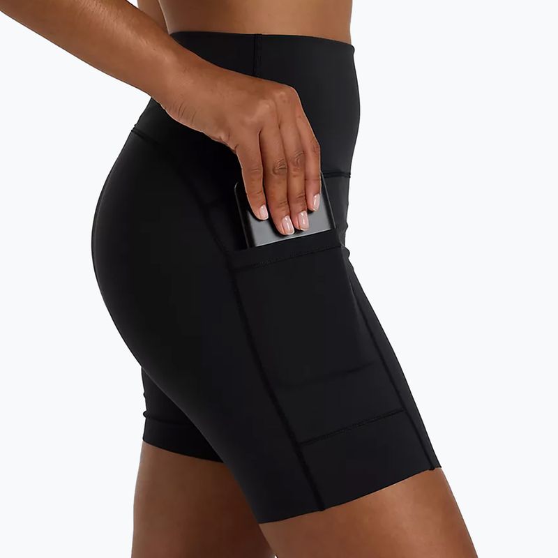 Women's New Balance Sleek Pocket High Rise running shorts black 4