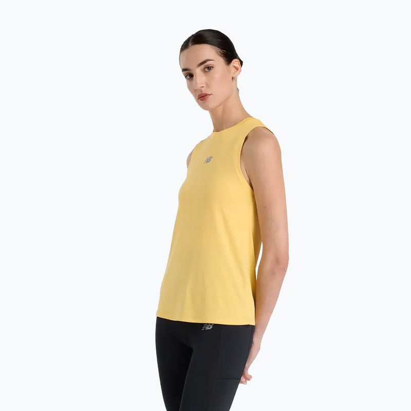 Women's New Balance Jacquard Slim Tank running top clementine 4