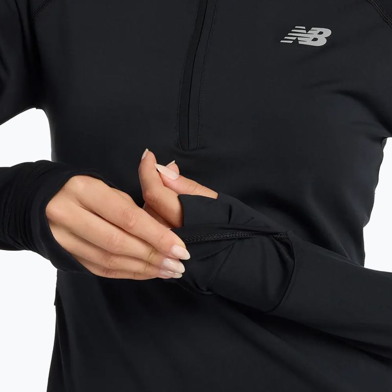 Women's New Balance Harmony Half Zip running sweatshirt black 5
