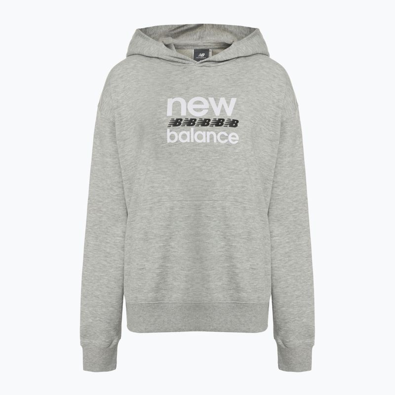 Women's New Balance Sport Graphic French Terry Hoodie athletic grey