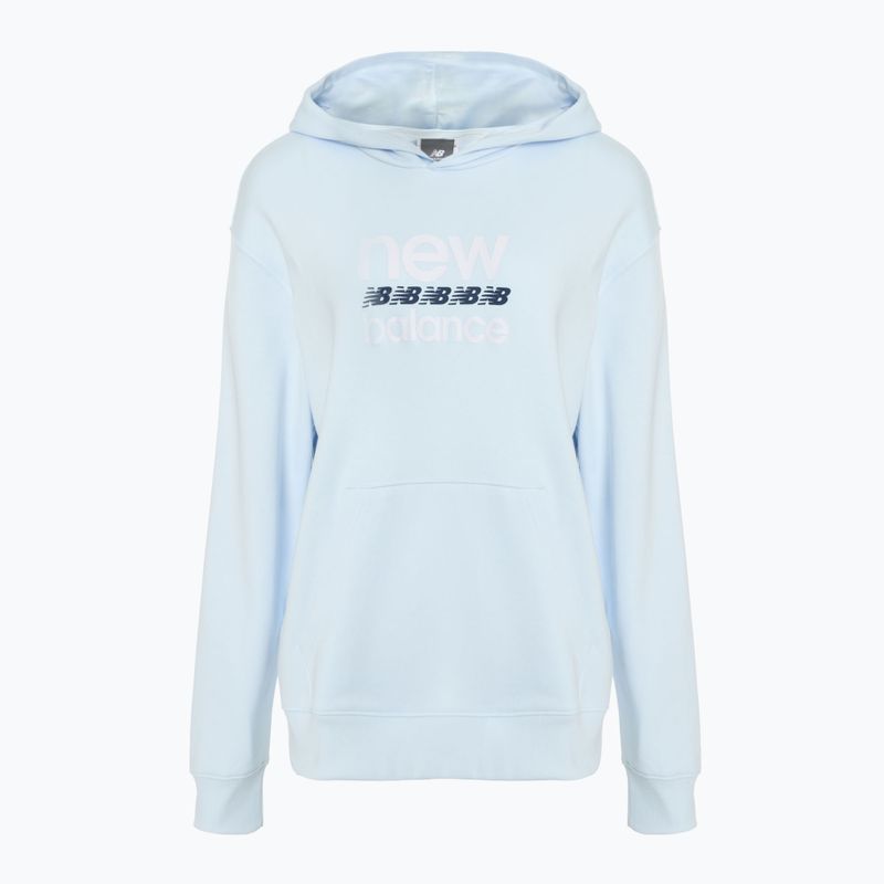 Women's New Balance Sport Graphic French Terry Hoodie ice blue