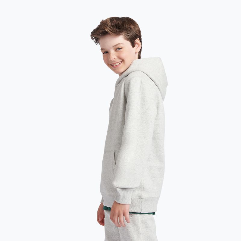 Children's sweatshirt New Balance Brush Back Small Logo Hoodie ash heather 4