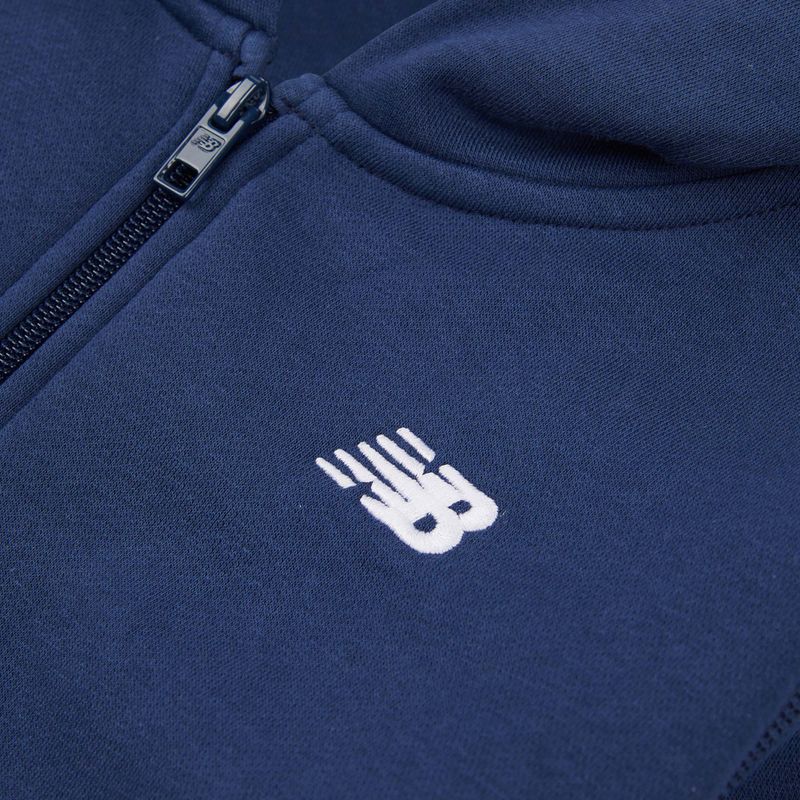 Children's sweatshirt New Balance Brush Back Small Logo Full Zip Hoodie nb navy 3