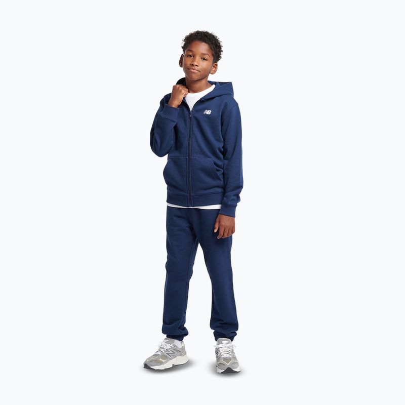 Children's sweatshirt New Balance French Terry Small Logo Full Zip Hoodie nb navy 2