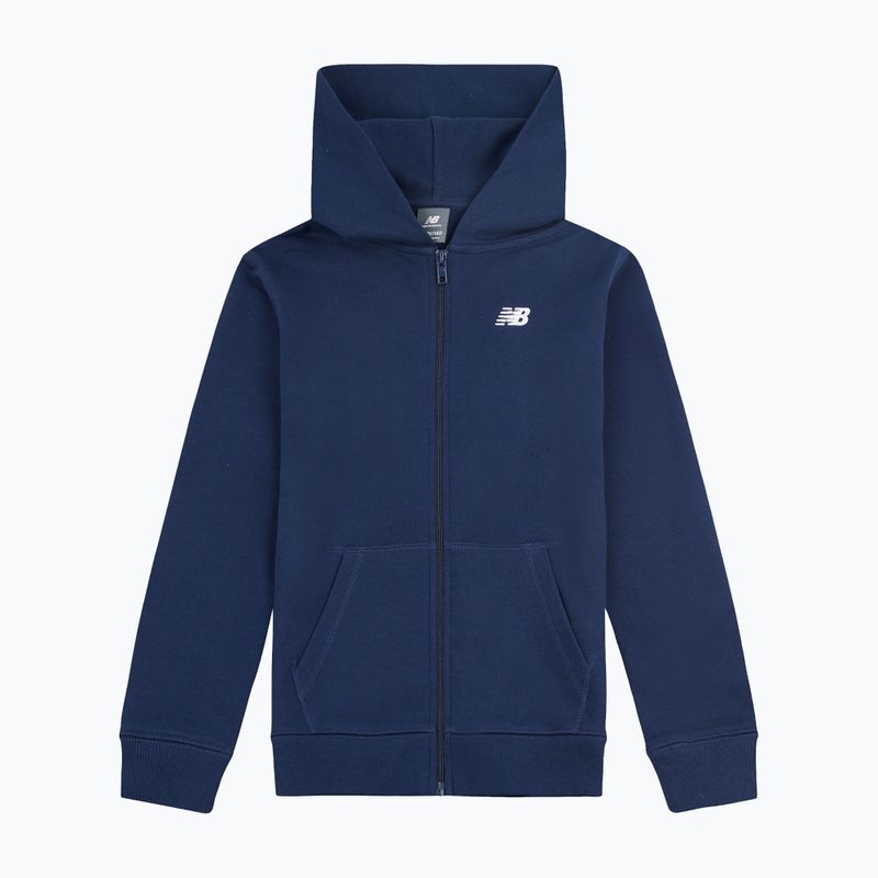 Children's sweatshirt New Balance French Terry Small Logo Full Zip Hoodie nb navy 6