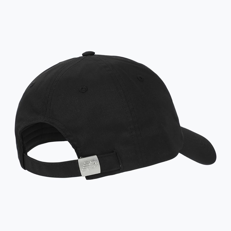 Women's New Balance 6 Panel Linear Logo cap black 2
