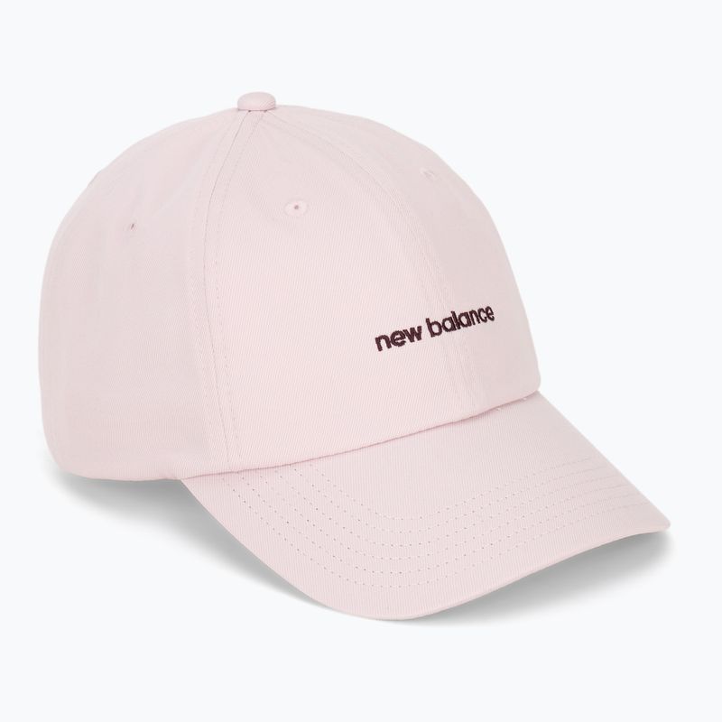 Women's New Balance 6 Panel Linear Logo cap rosesugar