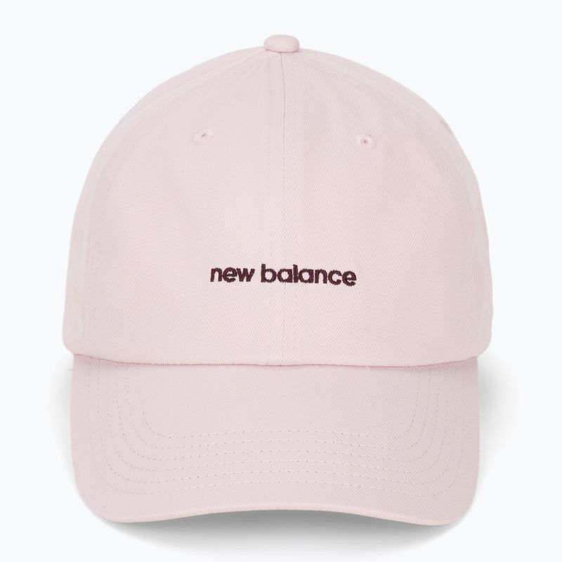 Women's New Balance 6 Panel Linear Logo cap rosesugar 2