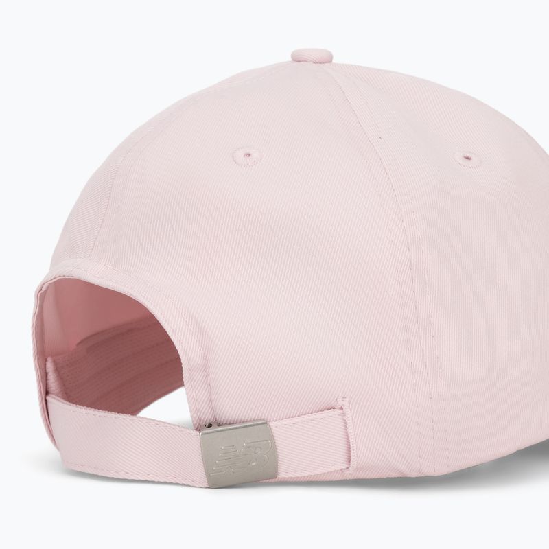 Women's New Balance 6 Panel Linear Logo cap rosesugar 4