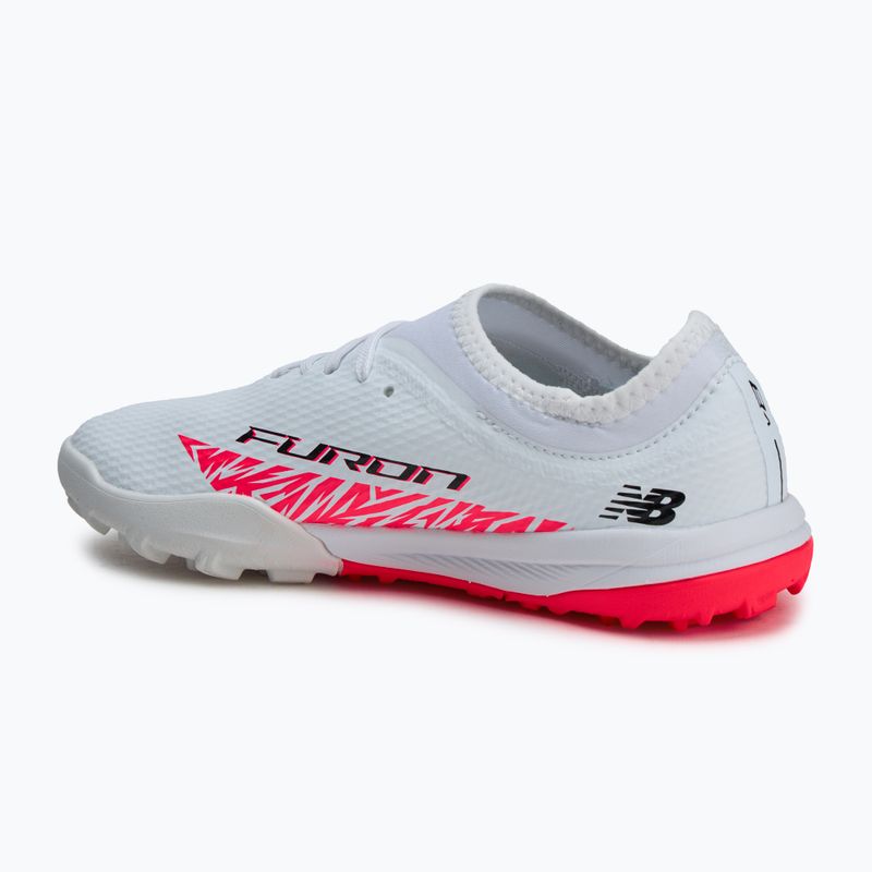 Children's football boots New Balance Furon Team V8 Jr TF white 3