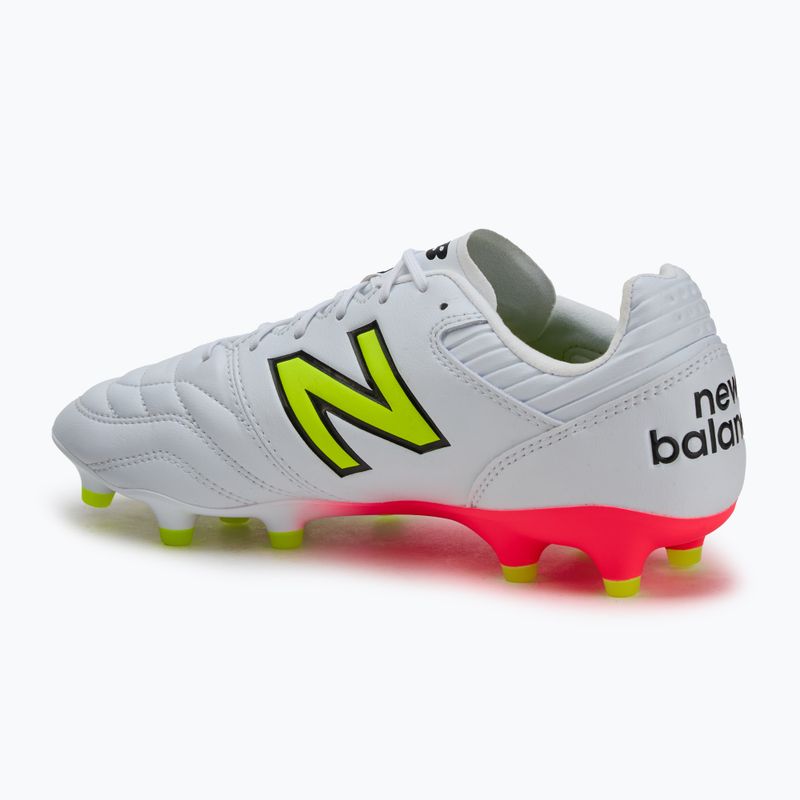 Men's football boots New Balance 442 Pro V2 FG white 3