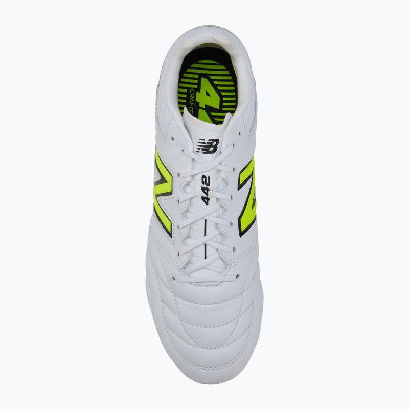 Men's football boots New Balance 442 Pro V2 FG white 5
