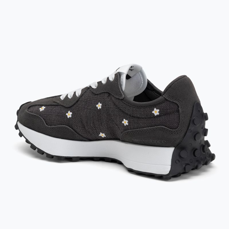 New Balance women's shoes 327's V1 black cement/white 3