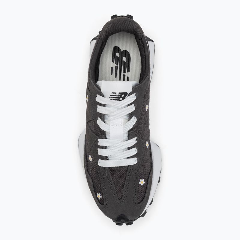 New Balance women's shoes 327's V1 black cement/white 5