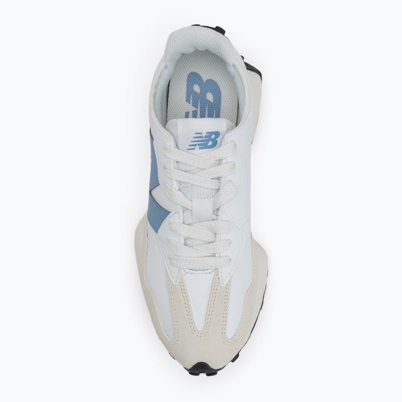 New Balance 327's V1 white/blue lagoon shoes 5