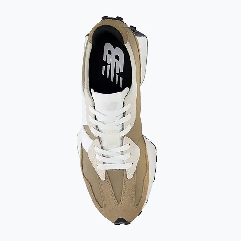 New Balance 327's V1 mushroom/white shoes 4