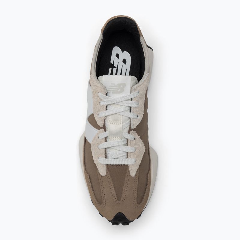 New Balance 327's V1 mushroom/white shoes 5
