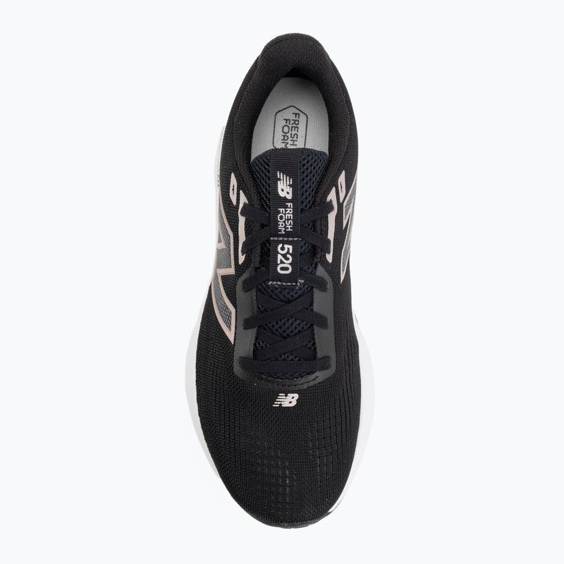 Women's running shoes New Balance Fresh Foam 520's V9 black/castlerock/silver metallic 5
