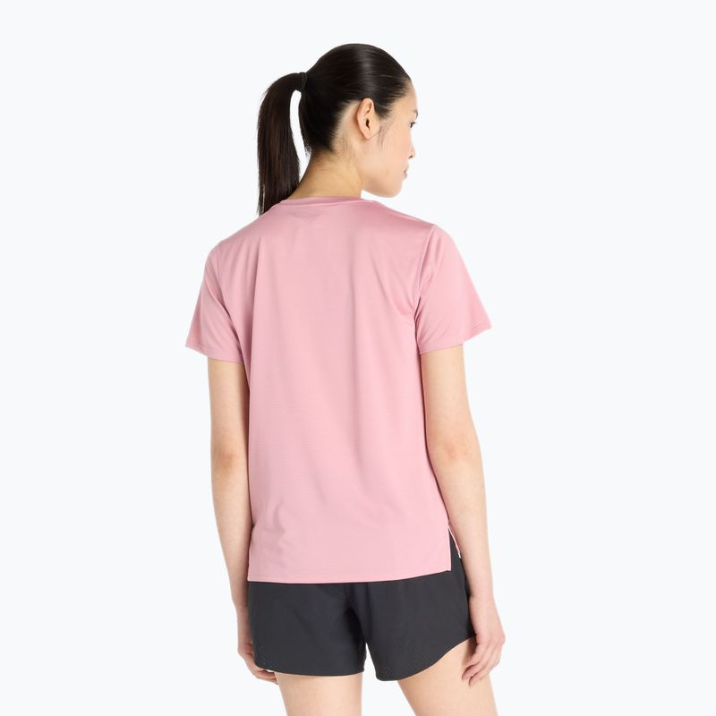 Women's New Balance Essentials pink taffy running shirt 2