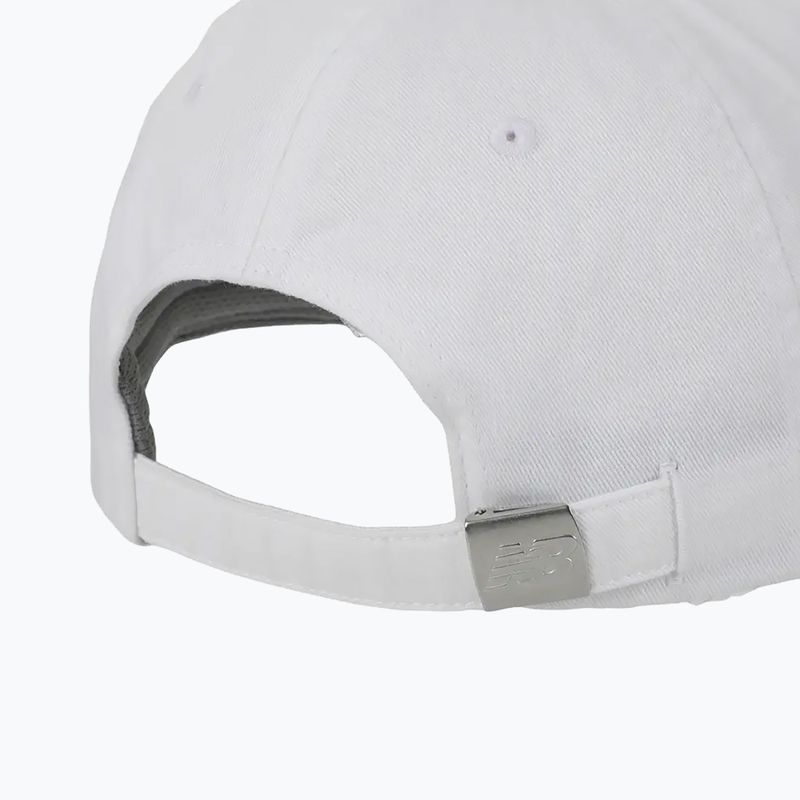 Women's New Balance 6 Panel Class white baseball cap 3