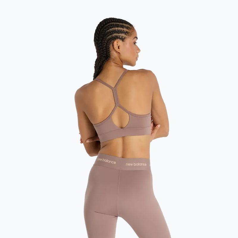 Training bra New Balance Essential Yoga brown 3