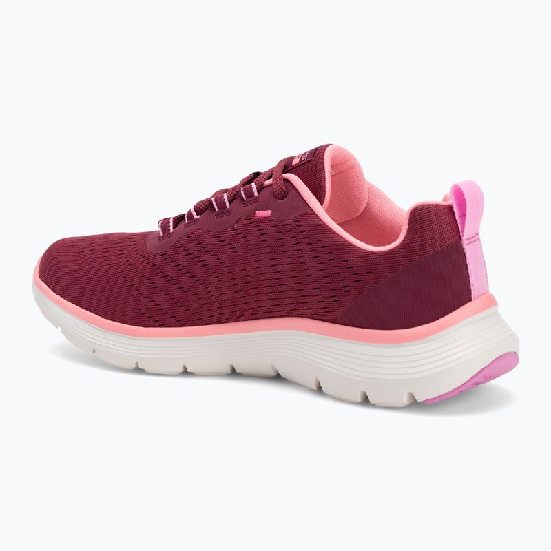 Women's SKECHERS Flex Appeal 5.0 New Path burgundy shoes 3