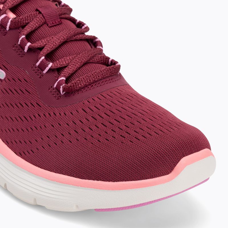 Women's SKECHERS Flex Appeal 5.0 New Path burgundy shoes 7