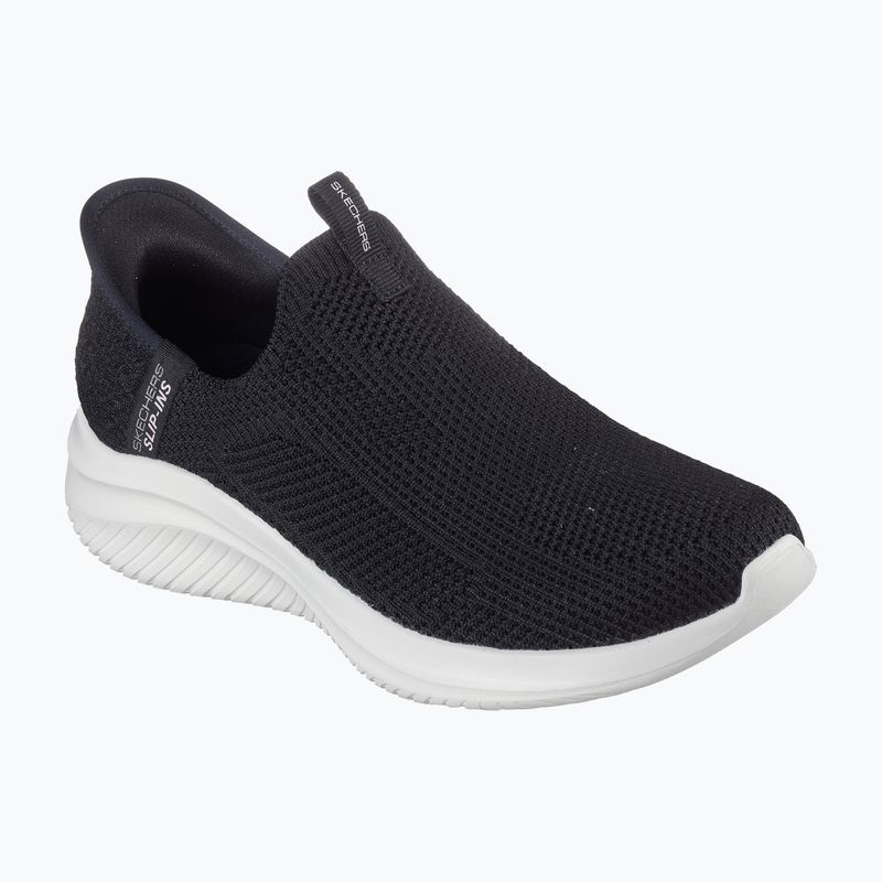 Women's SKECHERS Ultra Flex 3.0 Easy Win black/white shoes 8