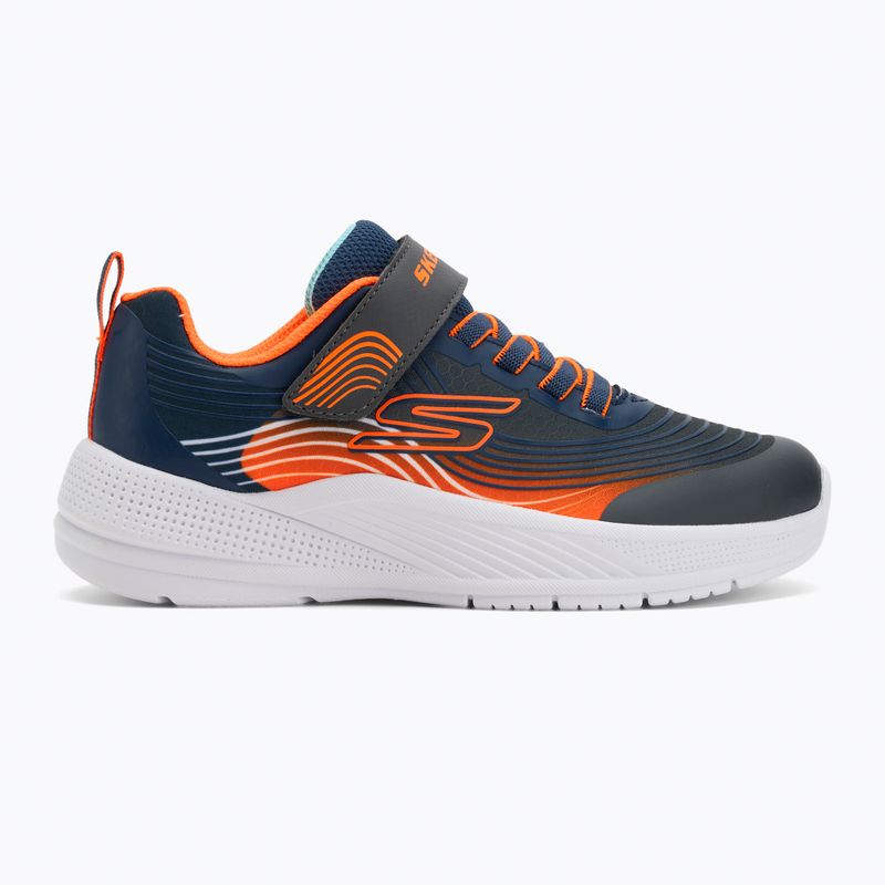 Skechers Microspec Advance children's shoes navy/orange 2